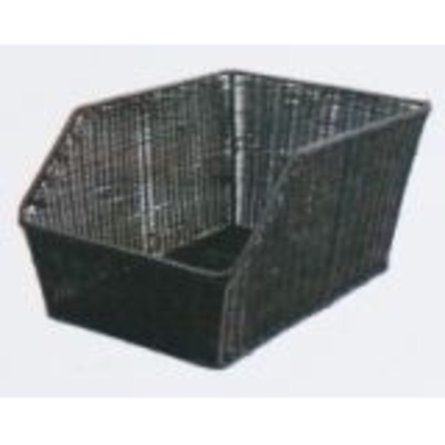 Polyrattan Rear Basket - Dark, with Fixed Attachments - Dimensions: 450mm L x 300mm W x 220mm H.