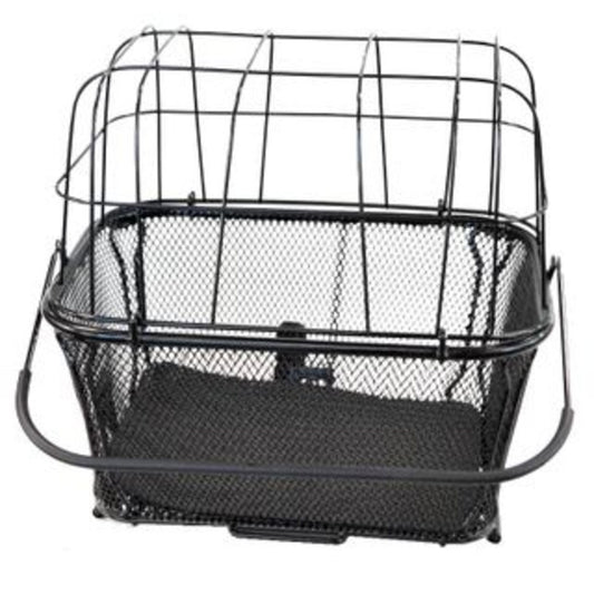 Pet Basket for Rear Rack - Features Quick Release Base, Dome Lid, and Padded Base - Dimensions: 40x30x35cm
