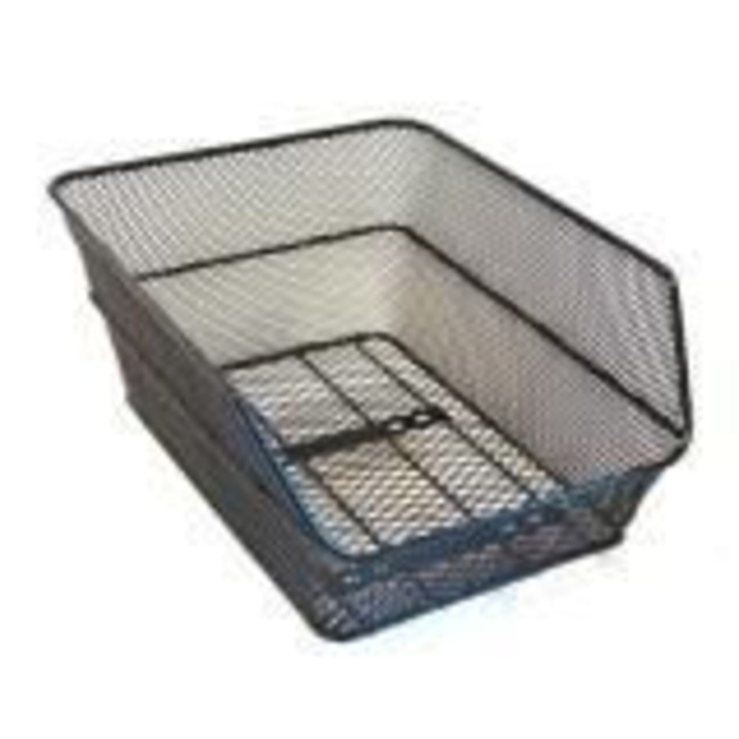 Narrow Black Wire Mesh Basket for the Rear - 38cm x 30cm x 17cm