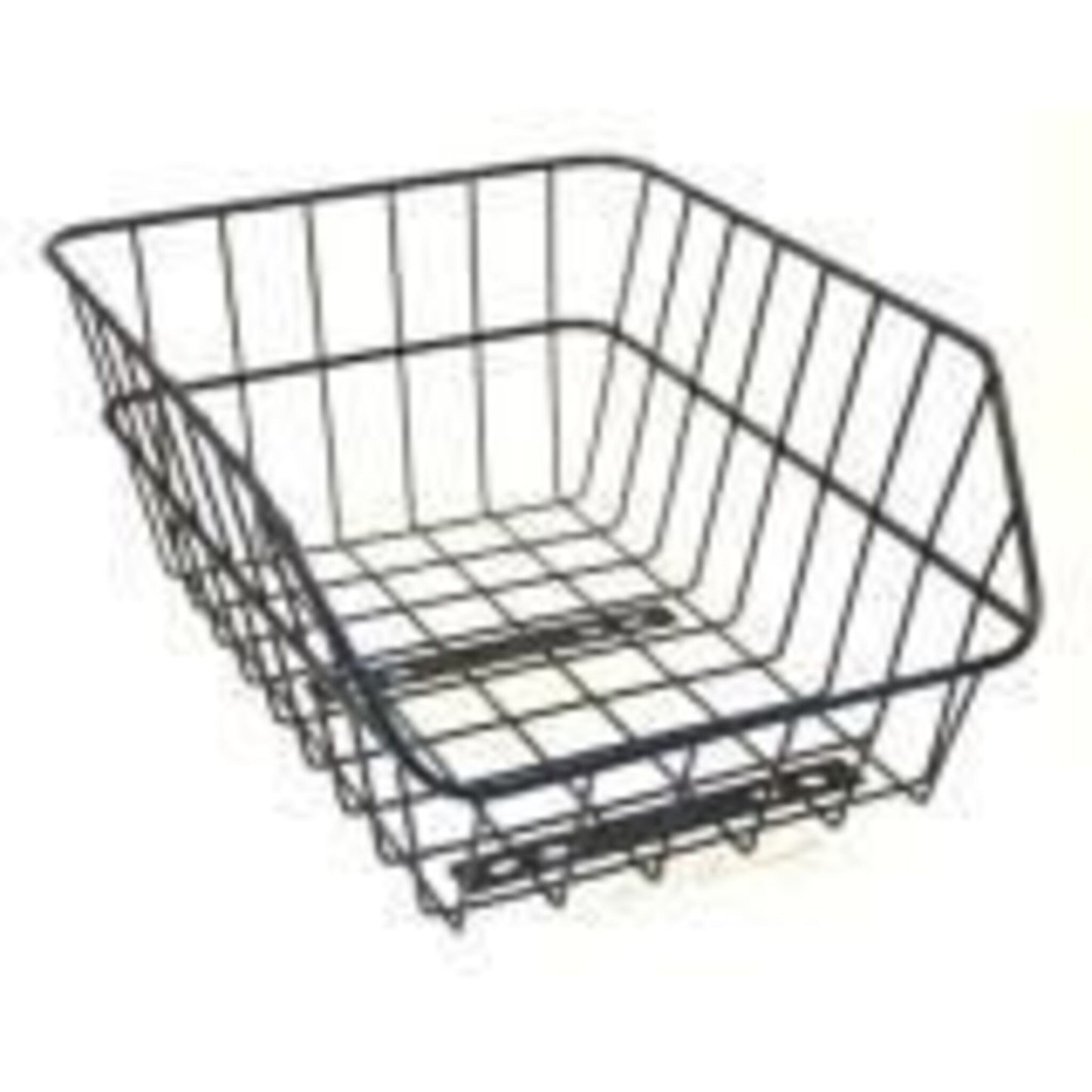 Black Rear Wire Mesh Basket - Dimensions: 38cm x 30cm x 17cm.