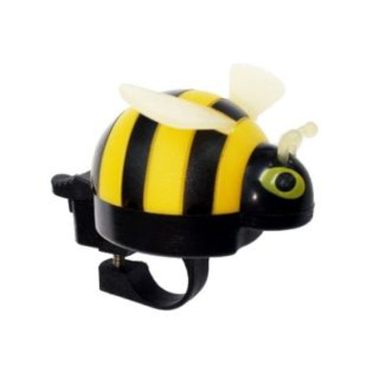 BikesUp BELL Flick Bell in Bee Design, Yellow, suitable for 25.4mm BB fit.