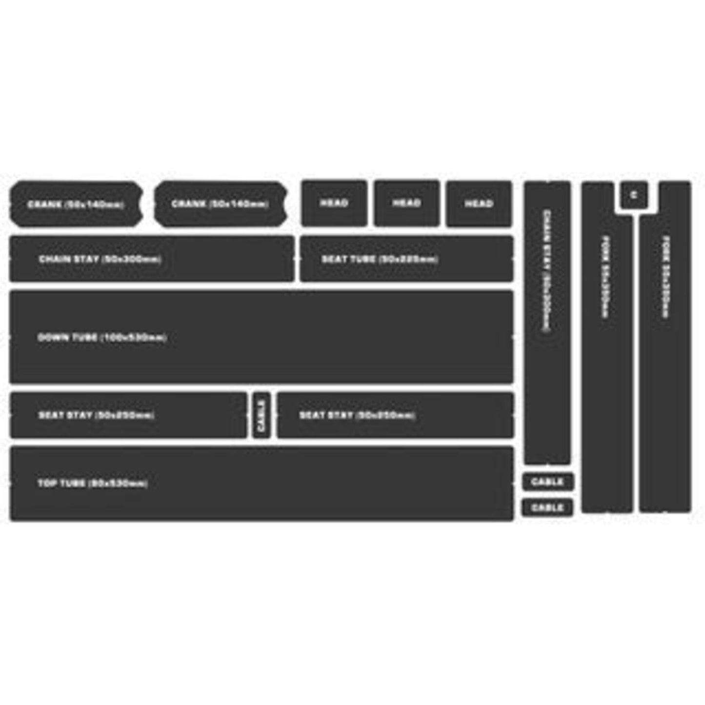 Bikeshield Complete Premium Matte Bike Protection Wrap Kit