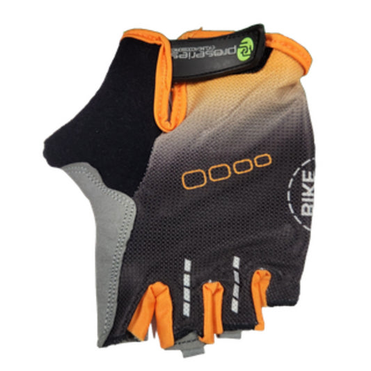 ProSeries Amara-Lycra Gel Padding Gloves - Large, Black and Orange