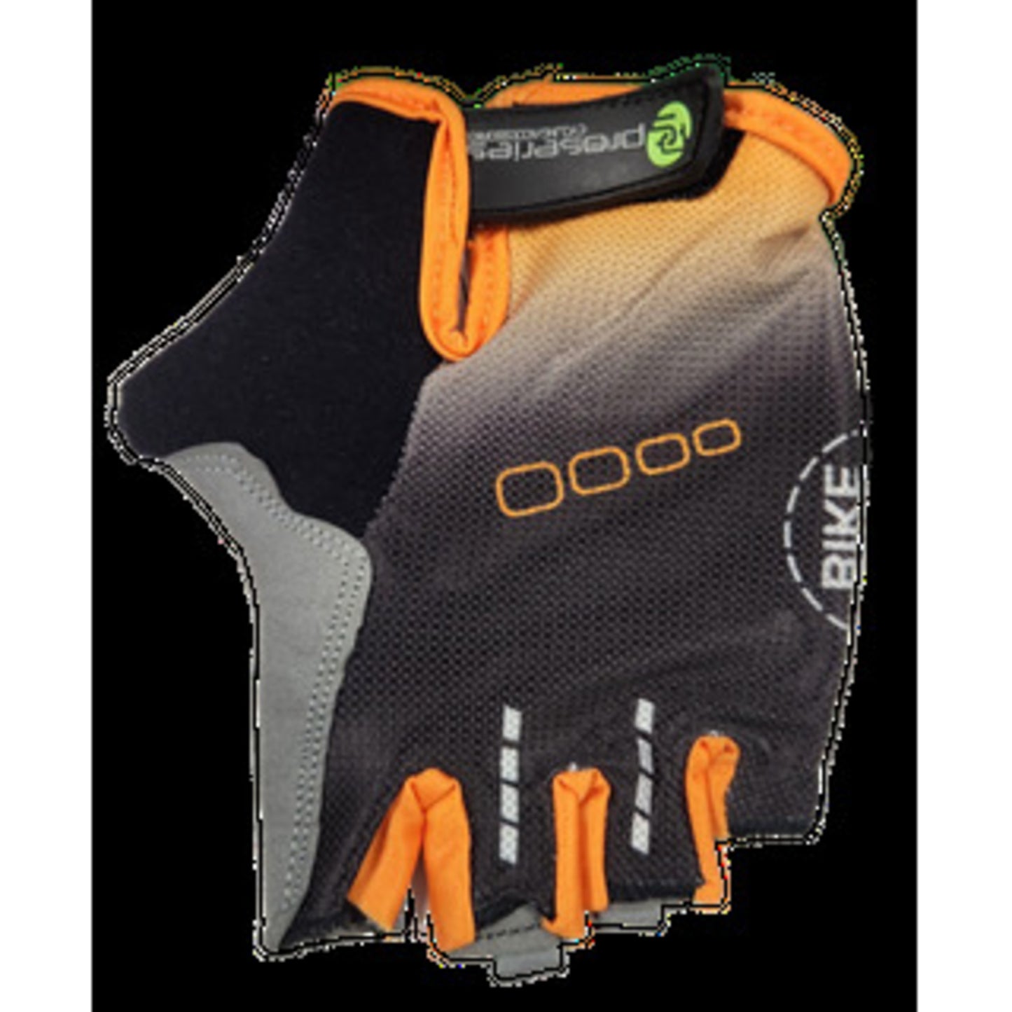 ProSeries Amara-Lycra Gel Padded Gloves - Large, Black and Orange