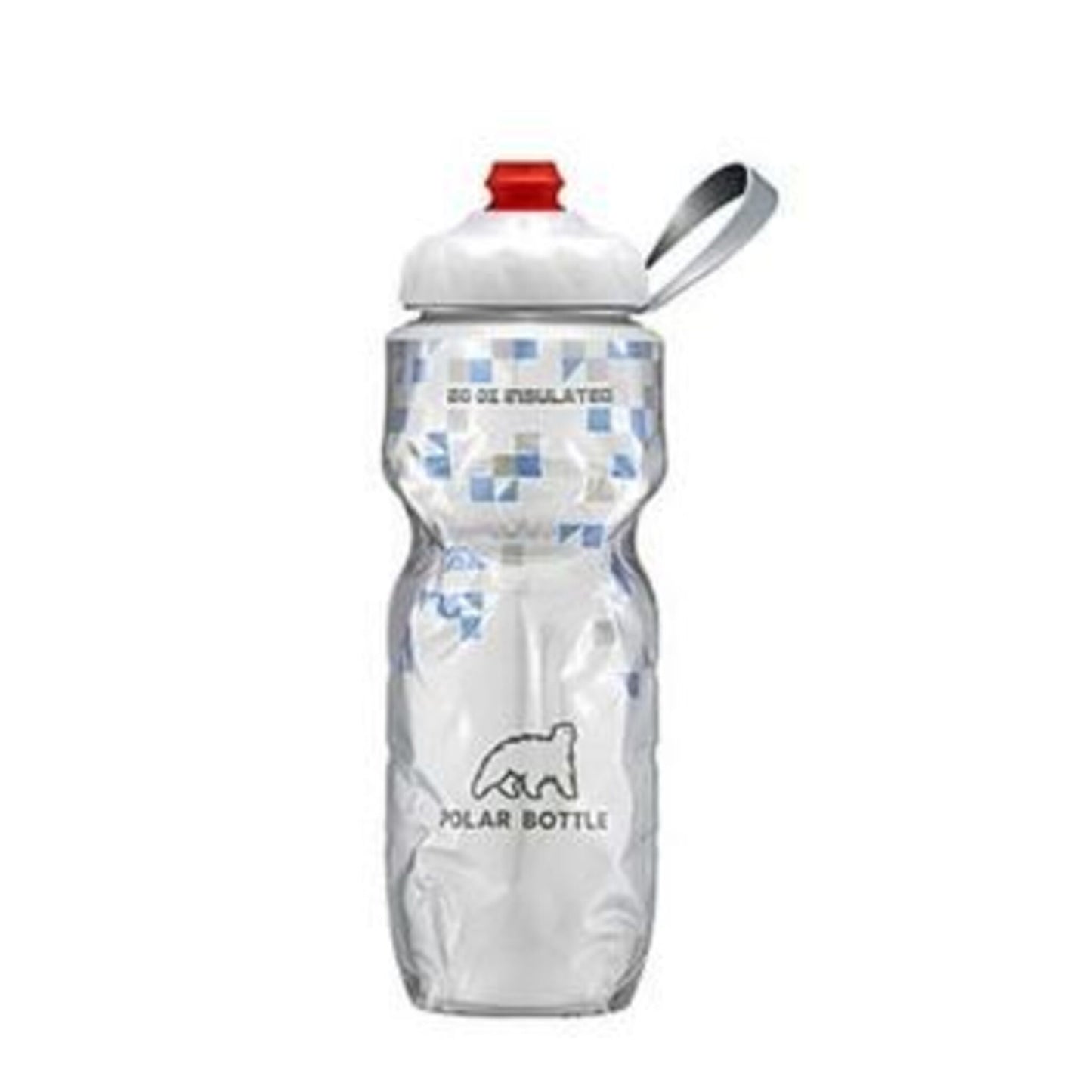 Polar Bottle 575ml/20 oz Insulated Water Bottle - Zipstream Cap in Breakaway Blue.