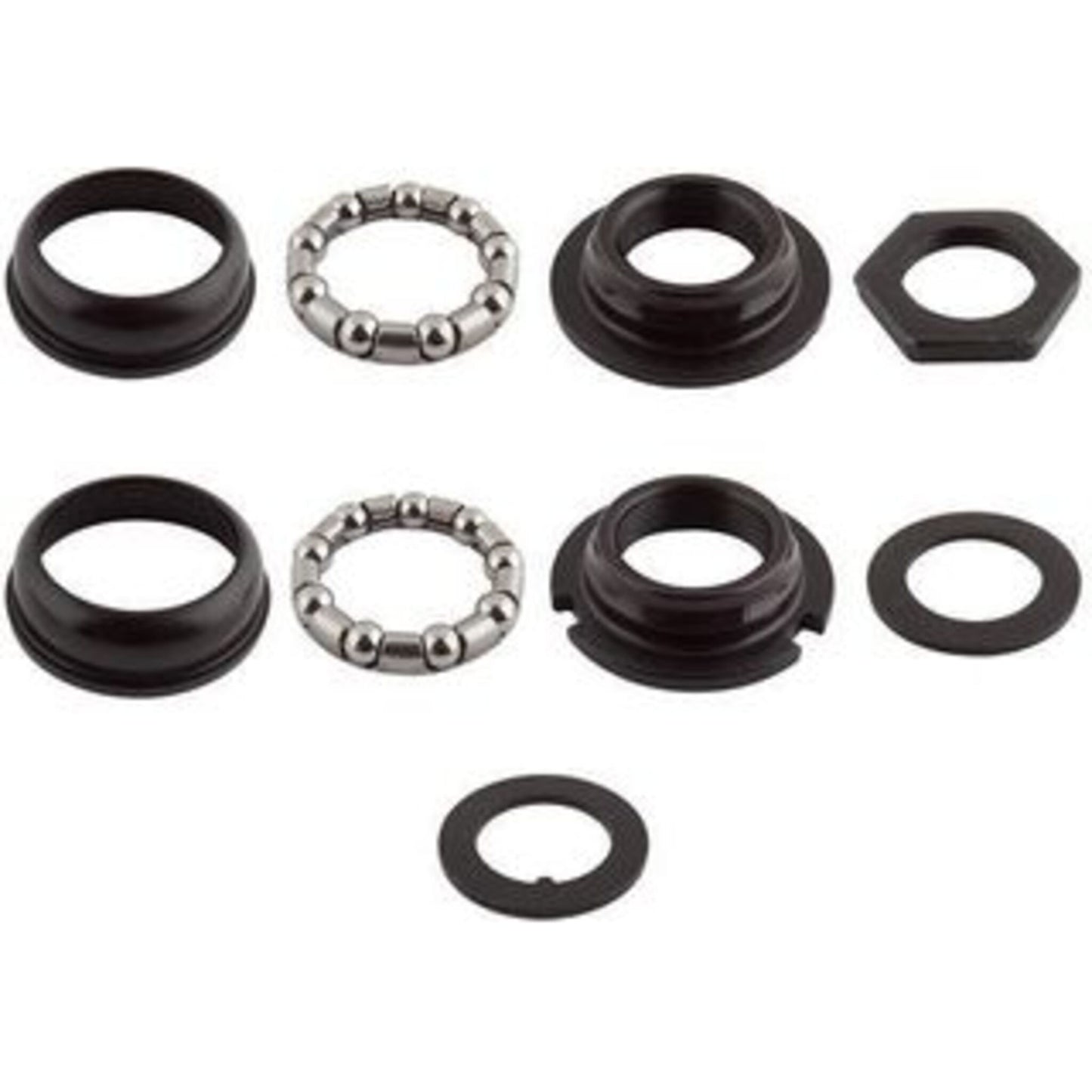 Hexagon One Piece Crank Bottom Bracket Set - Silver, 51.6mm Outer Diameter.