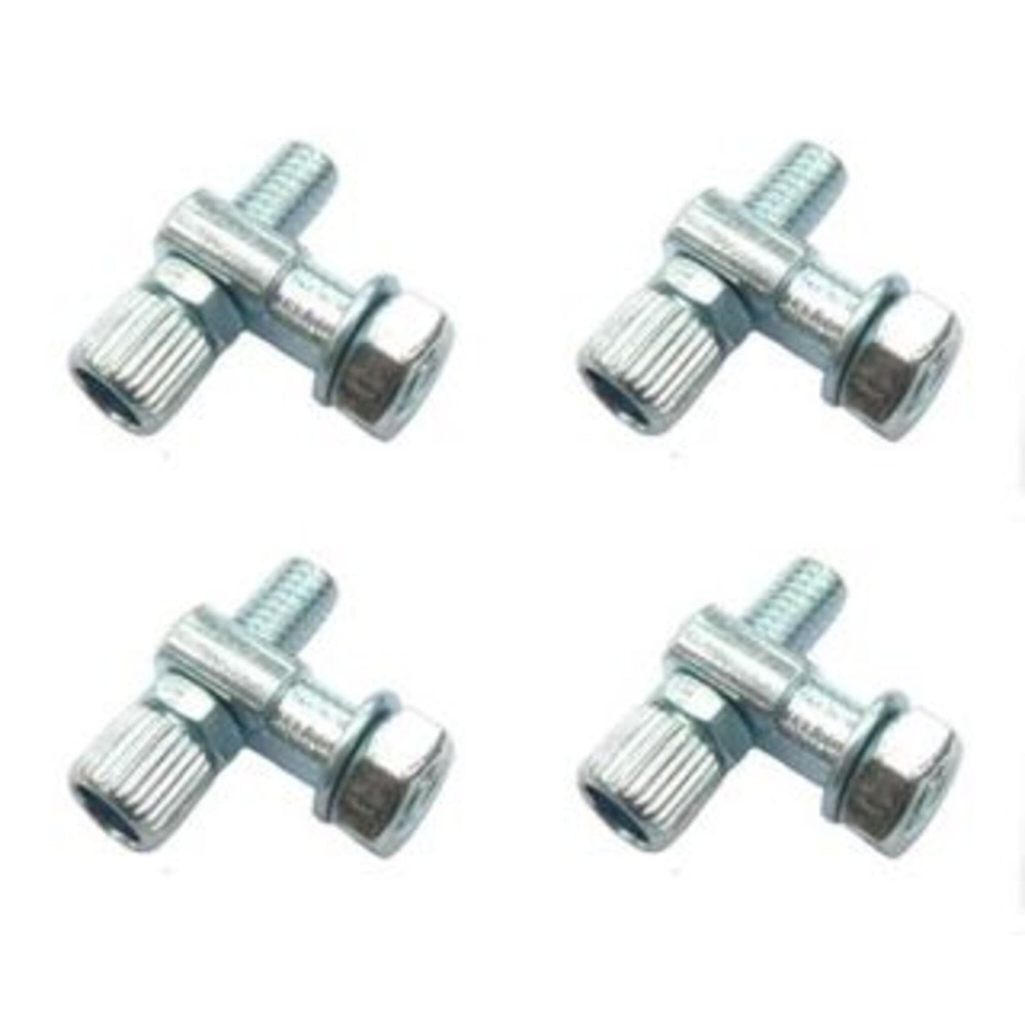 Set of 4 Steel M6 Brake Cable Adjusters