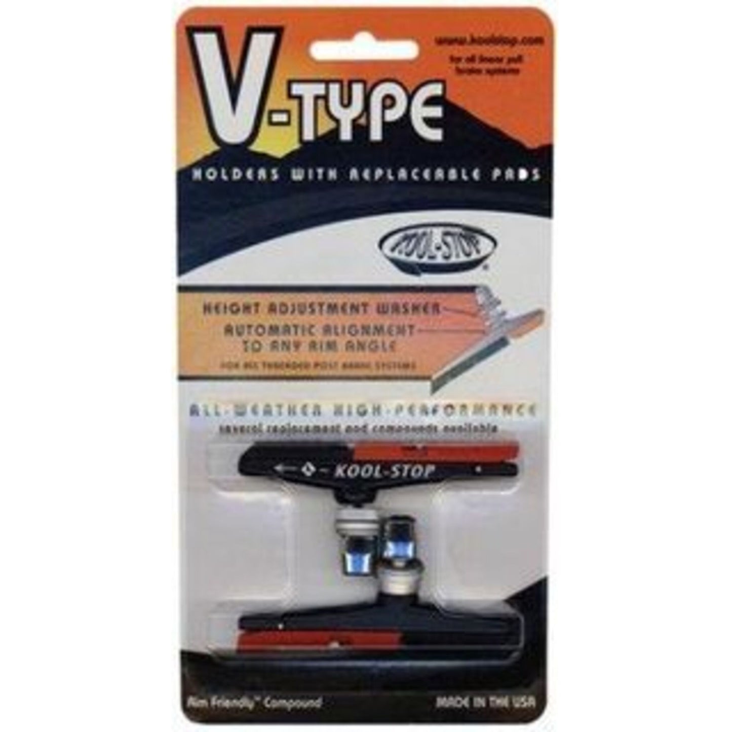 Dual Compound Kool Stop V Brake Pads - KSVBHDL