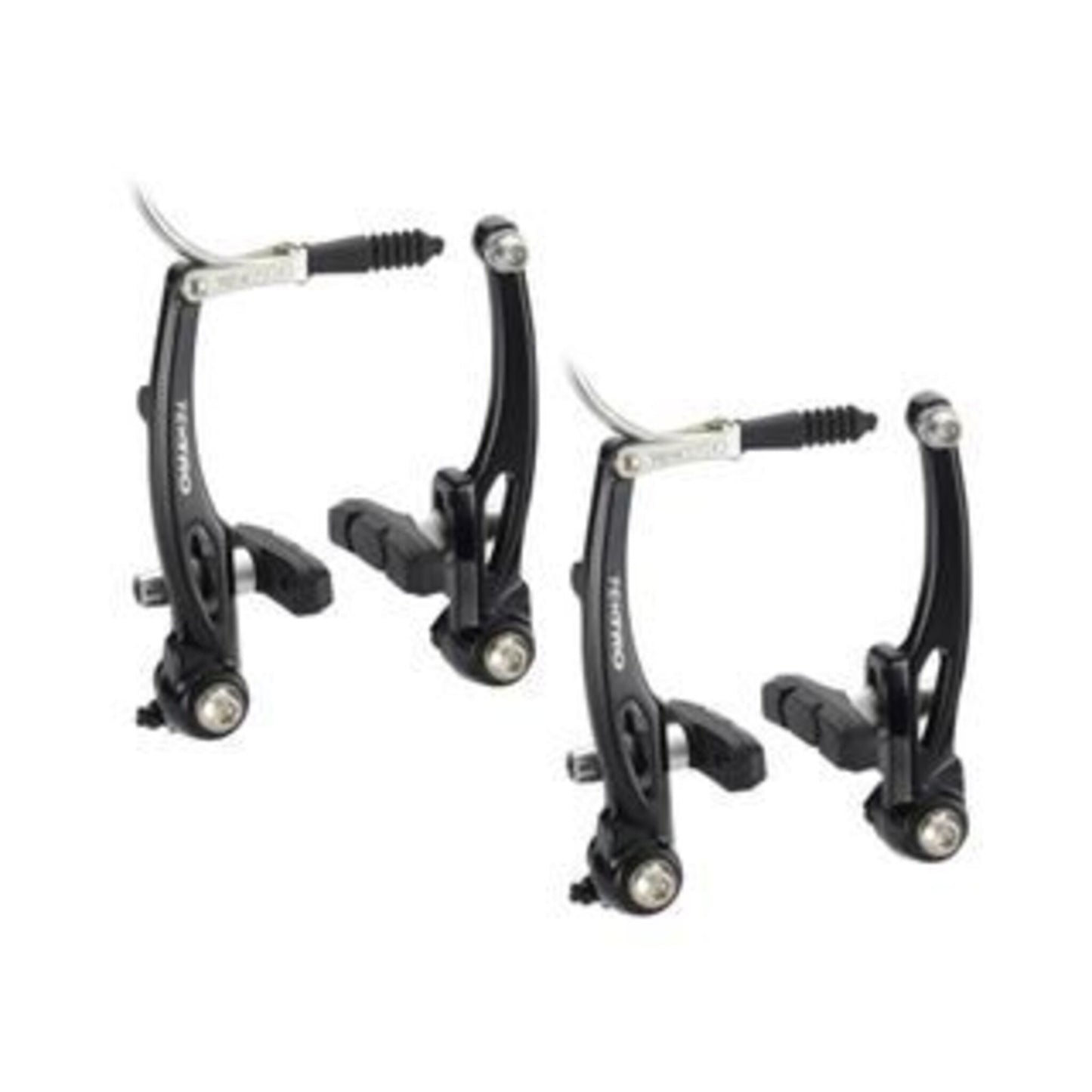 Tektro V Brake Set - 110mm Arm Length, Dual Tension Adjustment, Forged Alloy Construction.