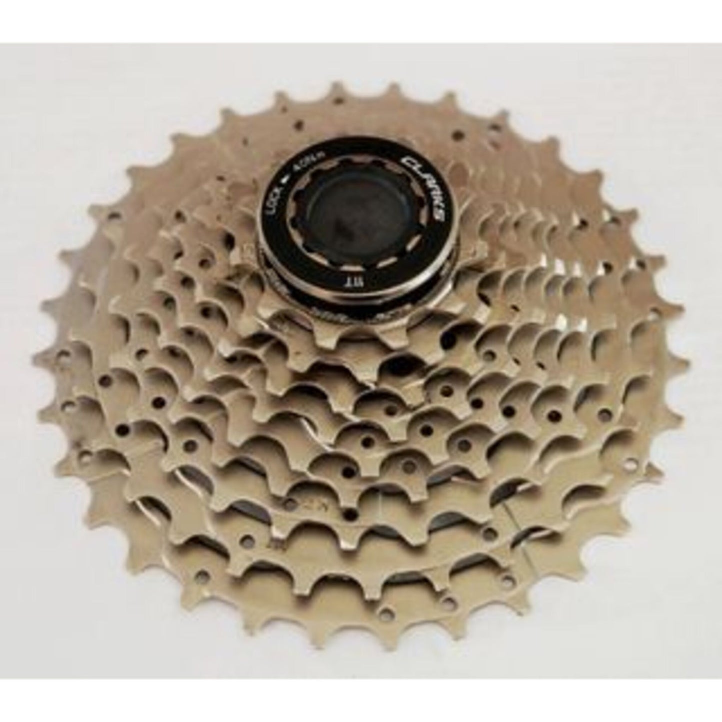 Clarks 9-Speed Cassette, compatible with Shimano/SRAM, featuring an 11-32T gear range.
