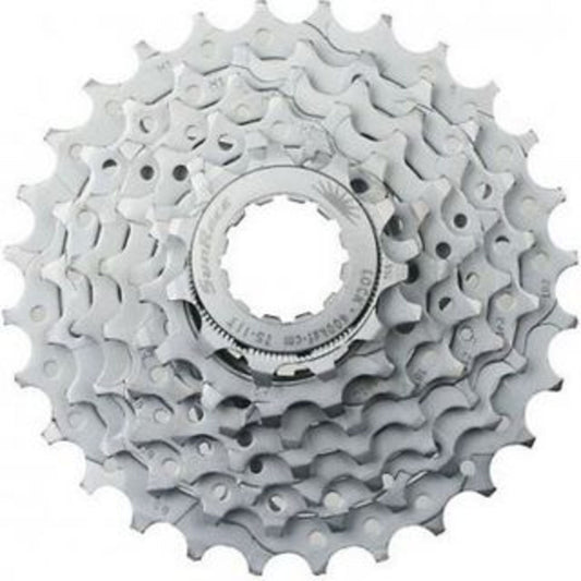 Sunrace 7-Speed Cassette - 12-28 Teeth, Silver