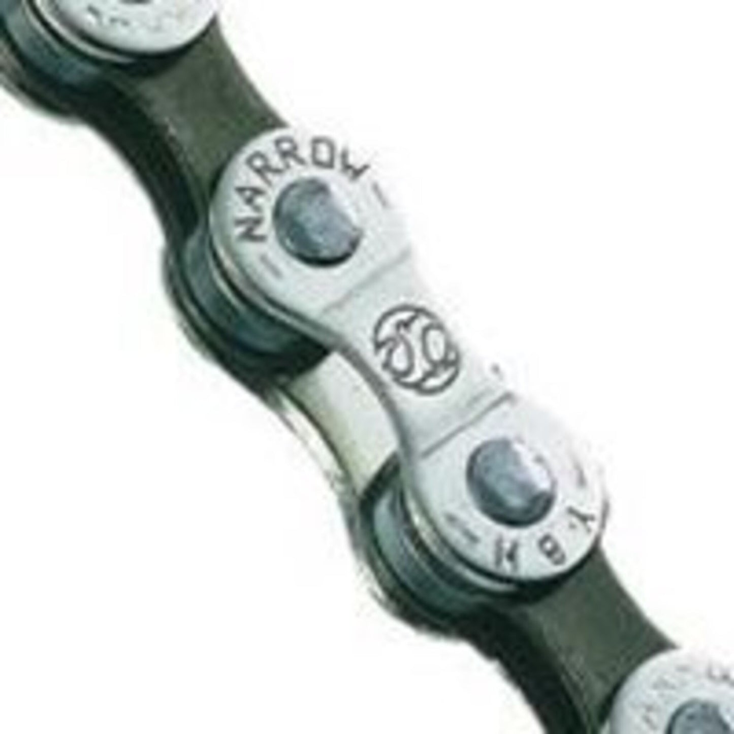 YBN S8C 8-Speed Chain featuring a Connect Link - Silver/Brown