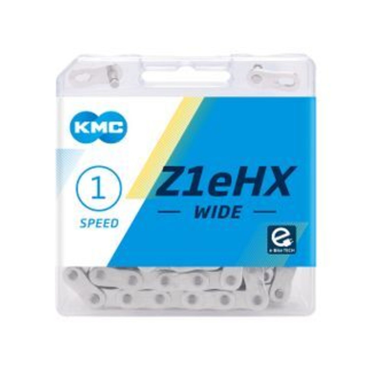 KMC Z1eHX-W Single Speed Chain - Durable, Anti-Drop Design, 112 Links