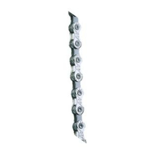 YBN S10 10-Speed Chain featuring a Connect Link - Silver/Grey.
