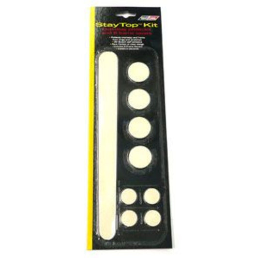 BikeShield Chain Stay Protector - Set of 8 Frame Stickers with Clear 3M Adhesive.