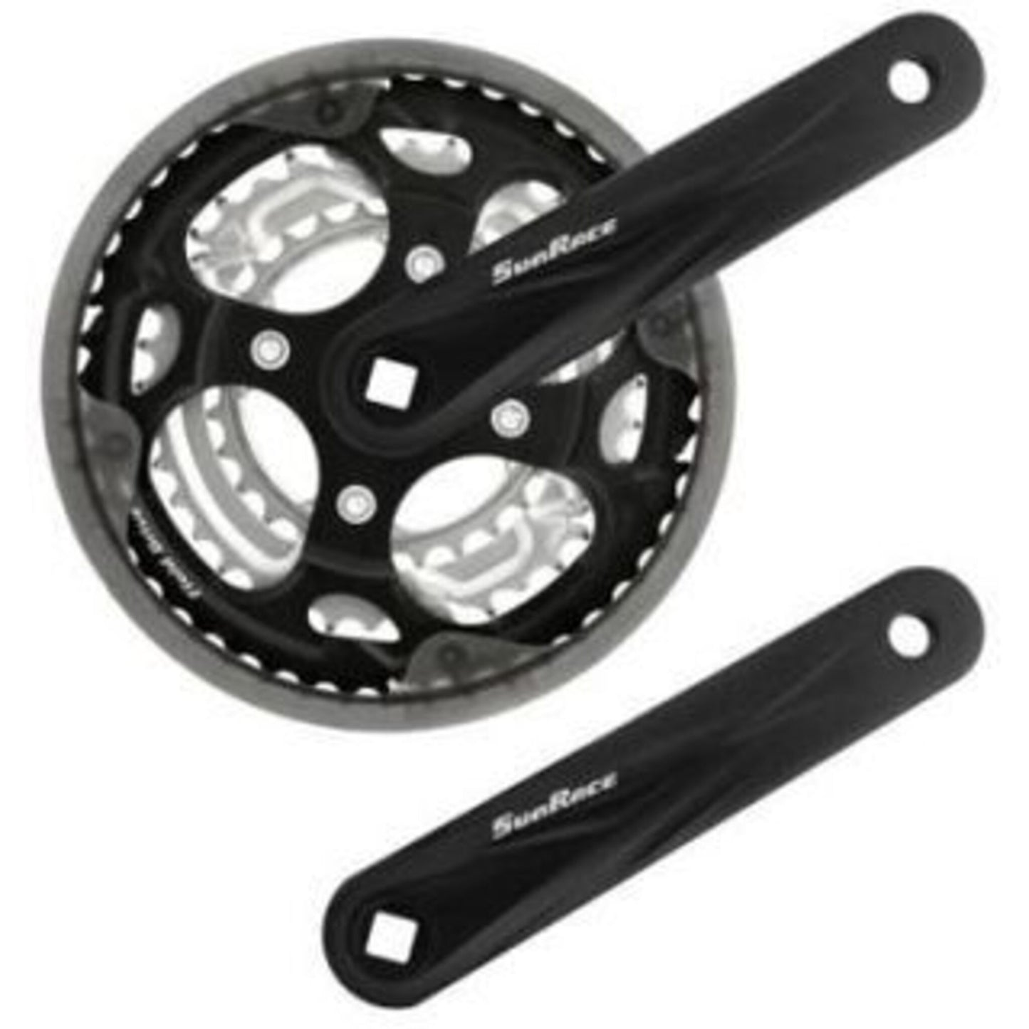 Sunrace 170mm Alloy Chainwheel Set - 24/34/42T - 90 nk Hole - Compatible with 7/8 Speed - Black
