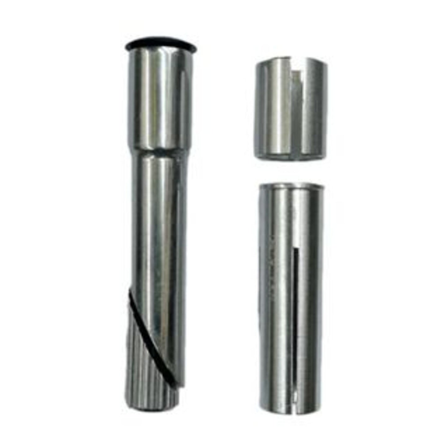 Quill to Ahead Stem Converter with Shims - 22.2mm and 25.4mm in Silver