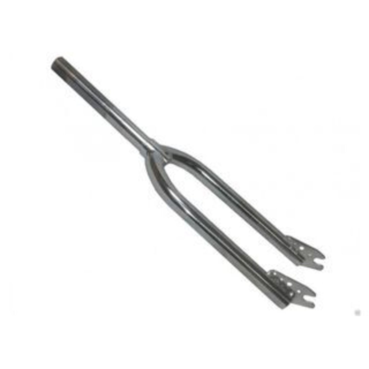 55mm Silver BMX Fork with Threaded Design - ID21.1, 160mm Length, 29mm Leg Width