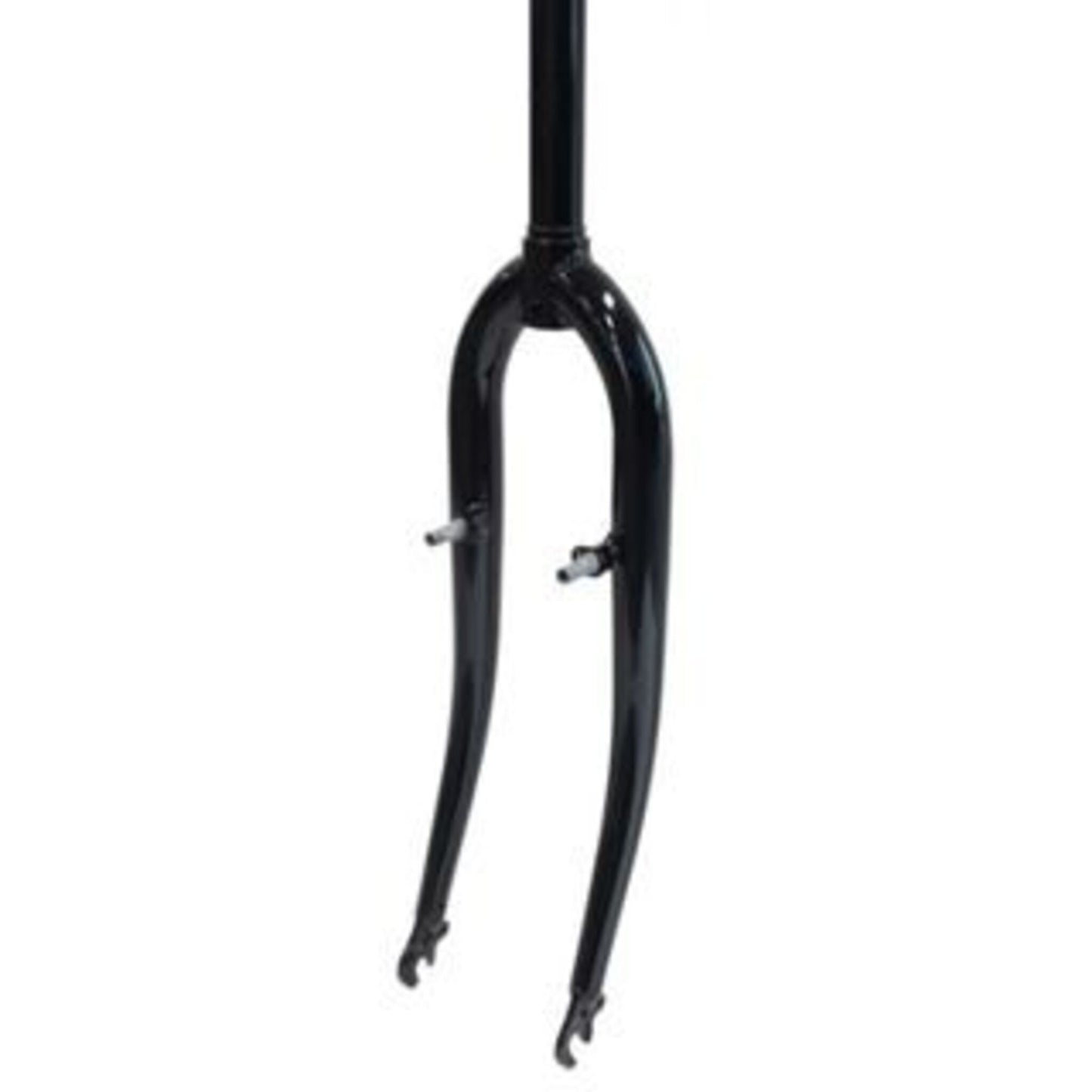 Threaded 26 Fork with Pivots, 100mm, 1" inner diameter, 230mm stem, in black.