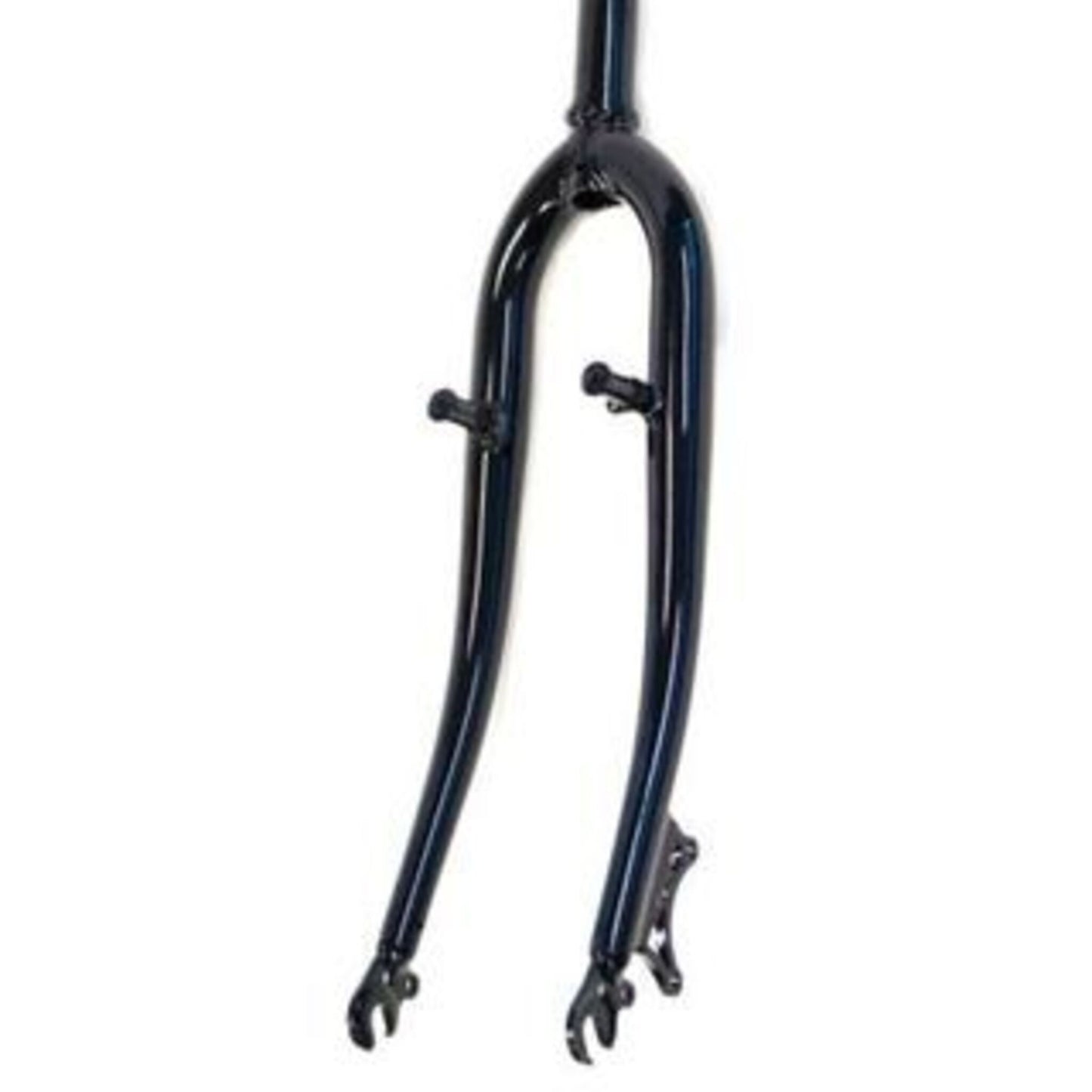Black 26" Threadless Steel Fork with Disc Brake Mount and Pivots