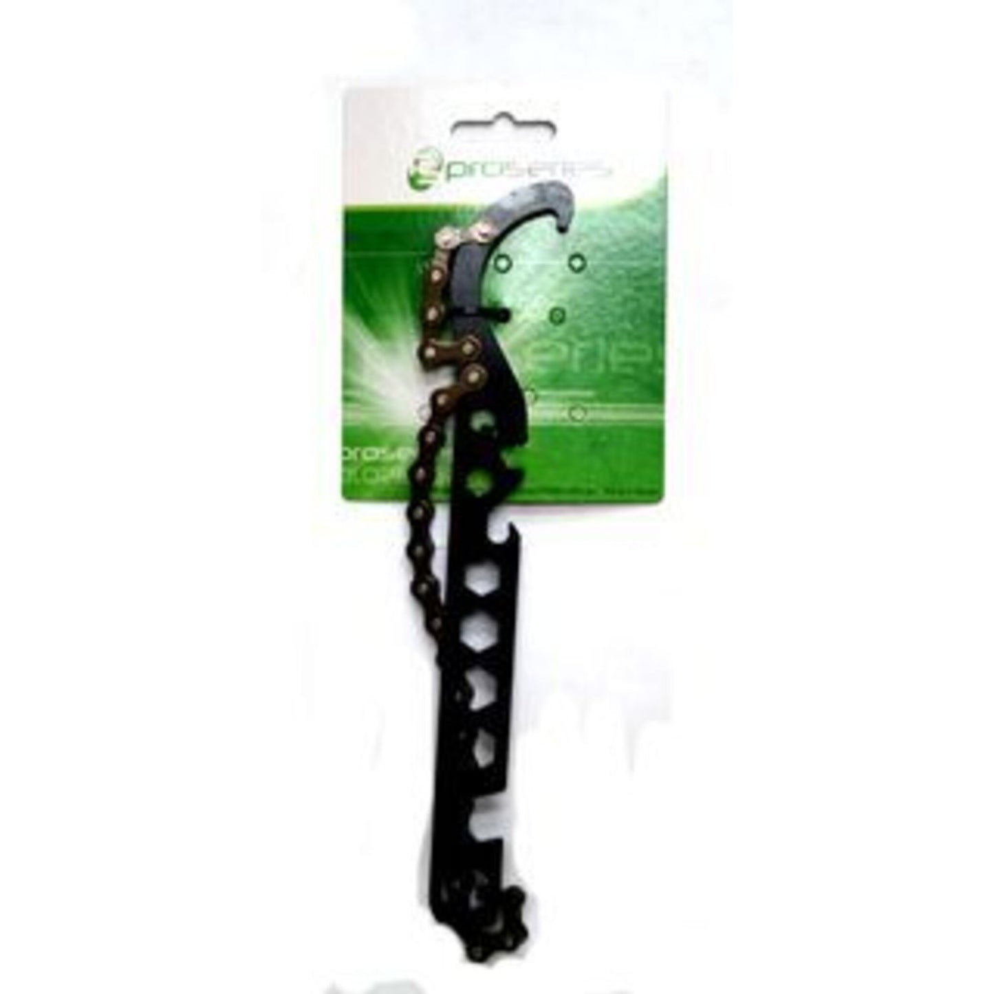 ProSeries Bikehand Freewheel Remover and Chain Whip Tool Set - Includes Hex Key, Bottle Opener, and Locking Wrench.