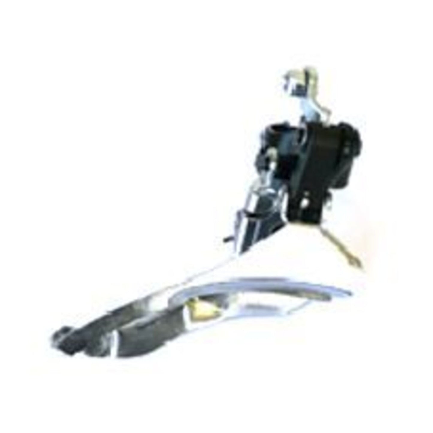 Sunrace Shimano-style 3-Speed Front Derailleur - Clamp Mount, Down Pull, 31.8mm, in Black