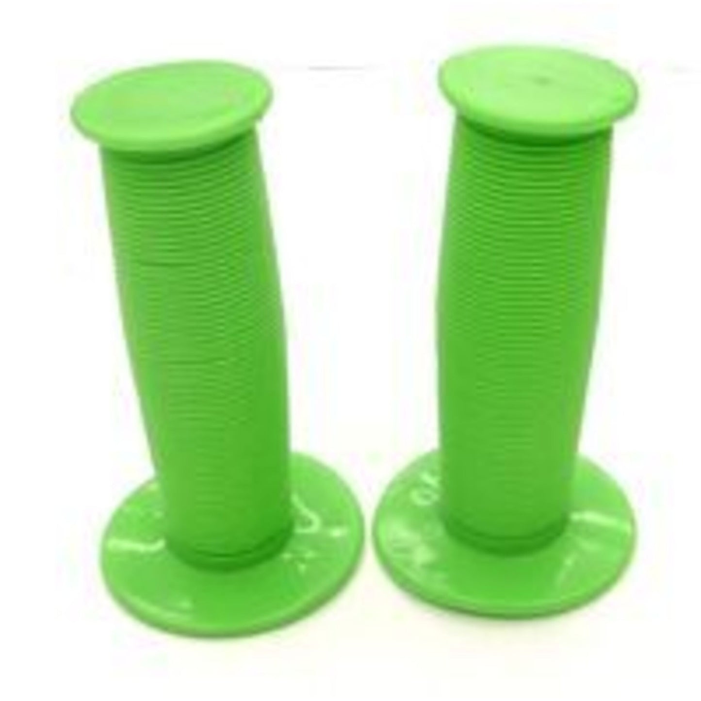 Mushroom Tricycle Grips - 70mm in length, 18mm hole diameter, lime green color.