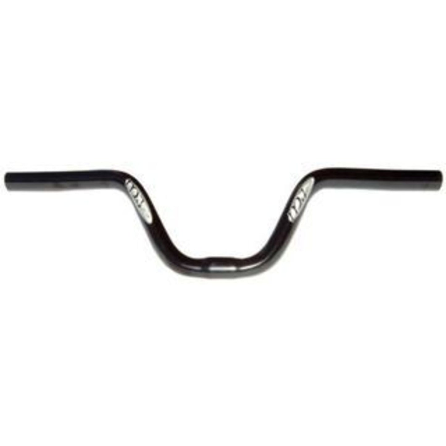 Black Steel Handlebar measuring 25.4mm in diameter, 63cm in width, and featuring a 150mm rise.
