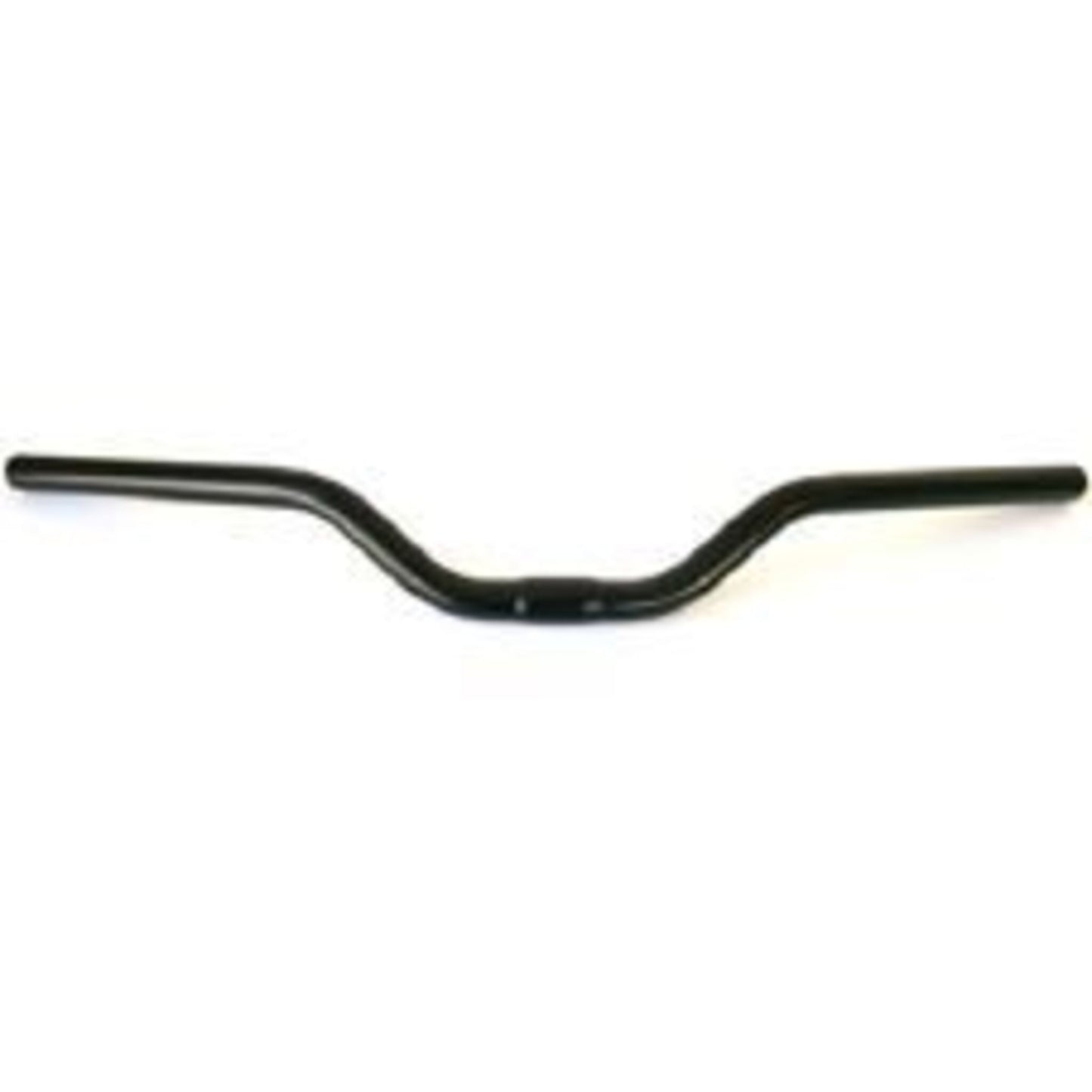 Black Steel Handlebar, measuring 25.4mm in diameter, 64cm in width, and featuring a 60mm rise.