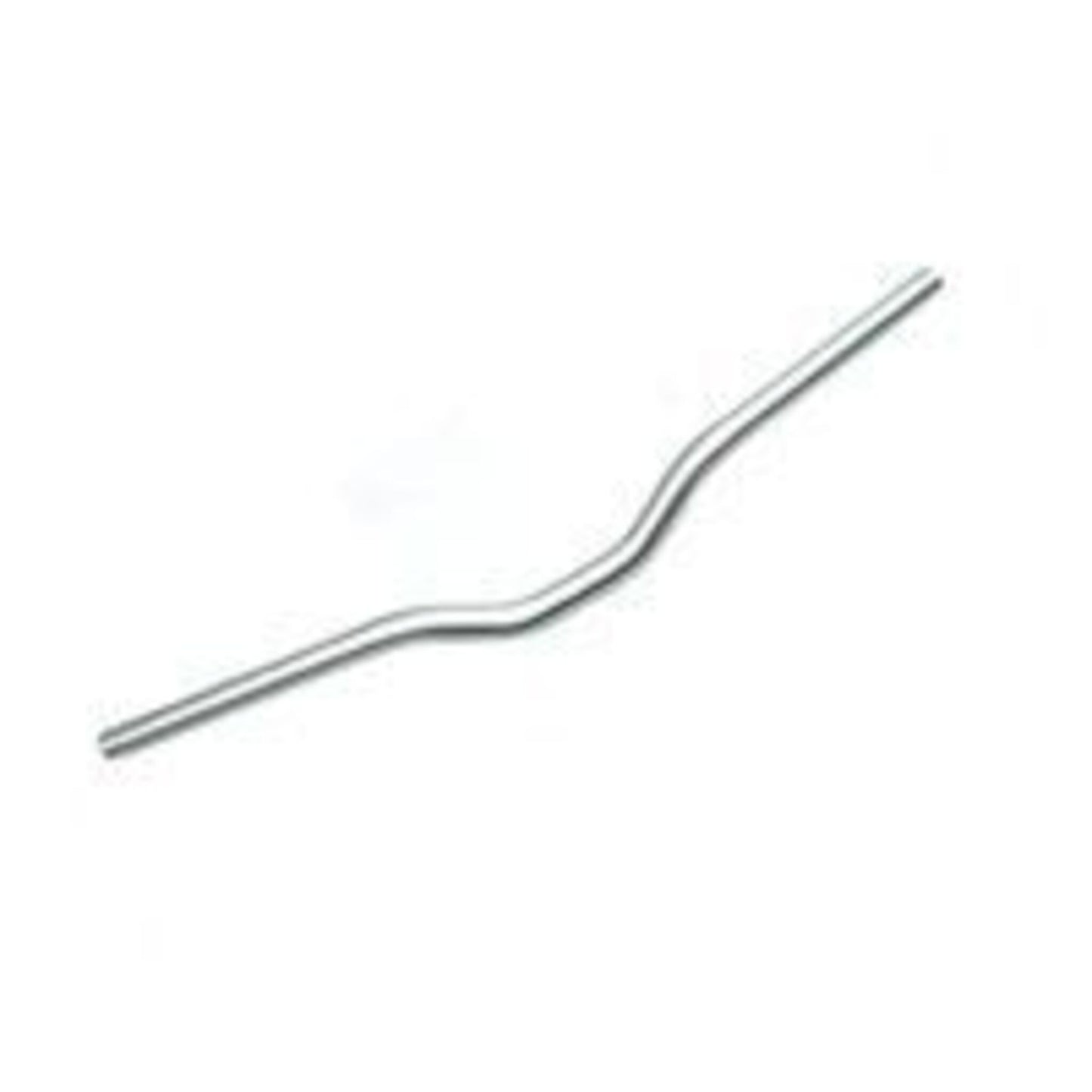 Silver Bulletproof Alloy Handlebar, 25.4mm diameter, 68cm length, with a 40mm rise.