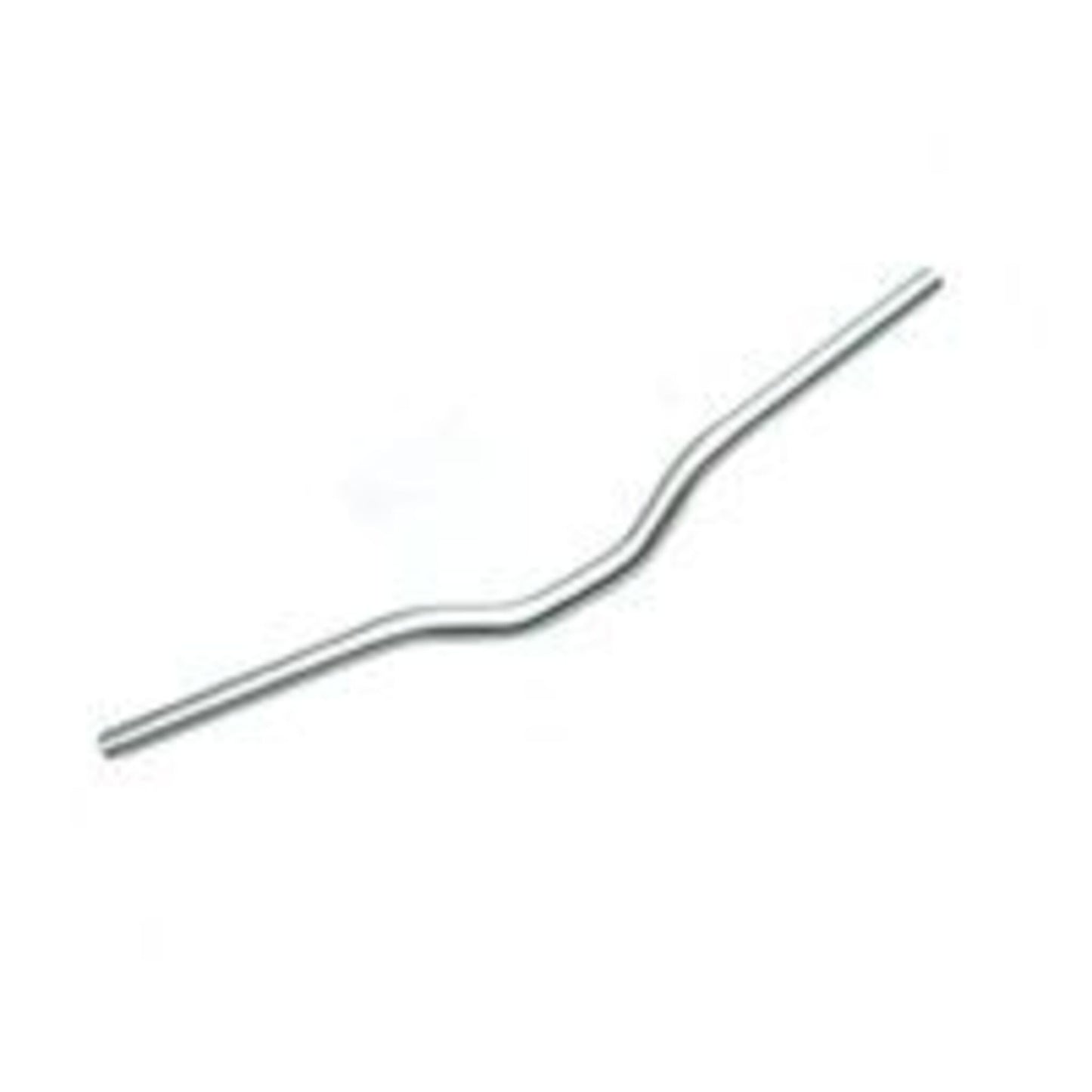 Silver Bulletproof Alloy Handlebar, 25.4mm diameter, 68cm length, with a 40mm rise.