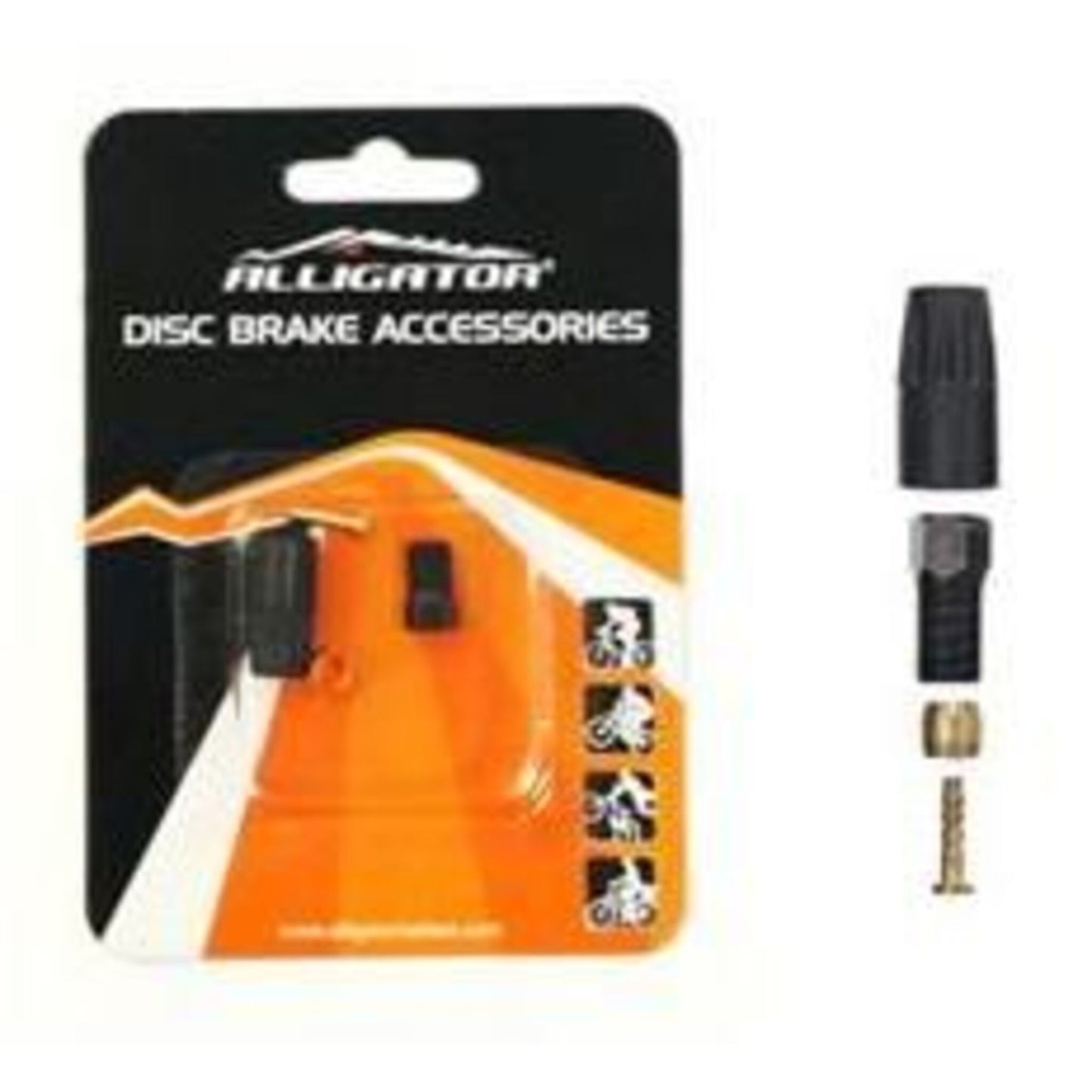 4-Piece Insert Set of Hydraulic Hose Fittings Similar to Alligator Shimano HK-HST53