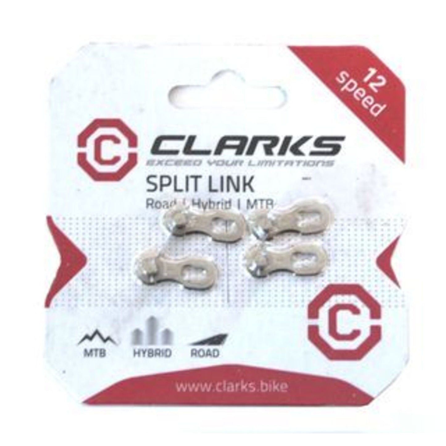 Clarks LINK 12-Speed Silver Bicycle Chain