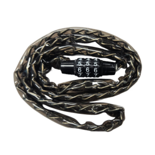 Black 4-Digit Combination Chain Lock, 915mm