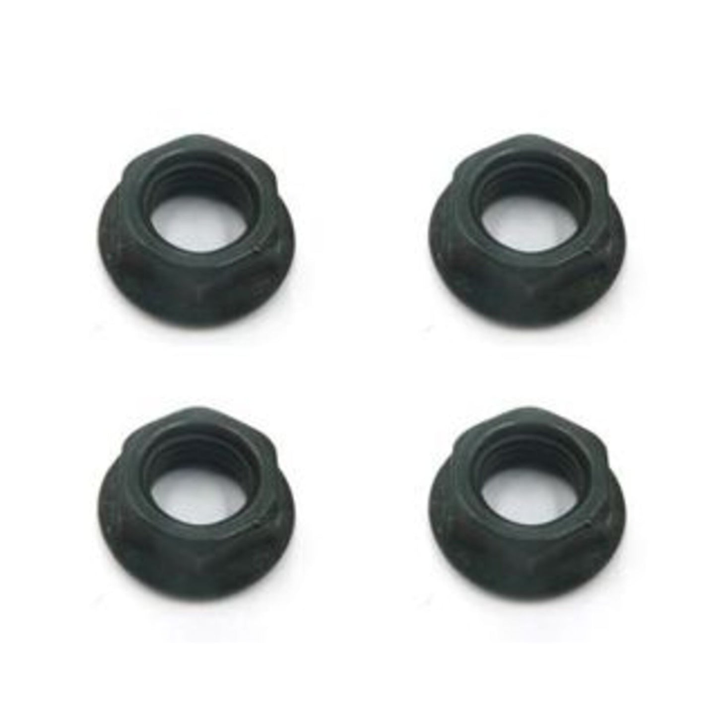 Set of 4 Flanged Bottom Bracket Axle Nuts