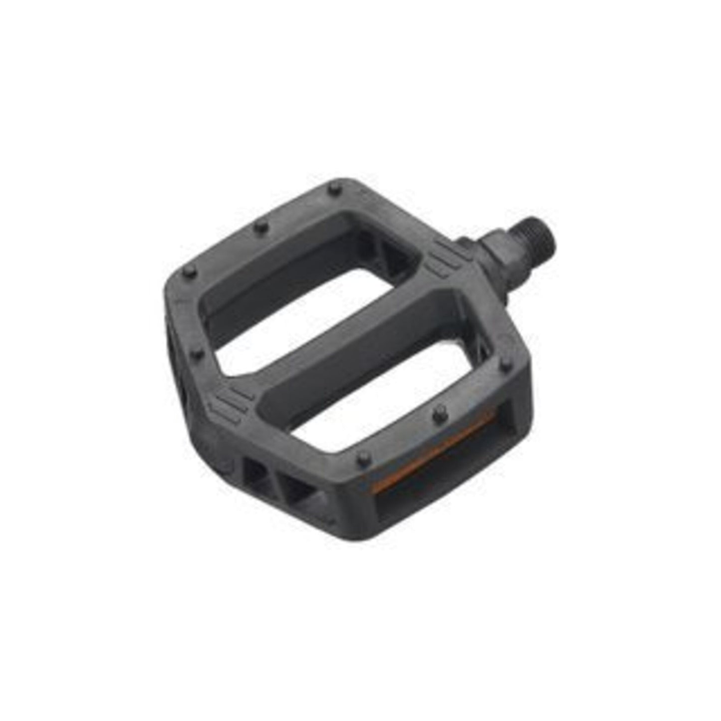 VP BMX 1/2" Pedals - Spacious Platform, Black Polypropylene - Manufactured in Taiwan