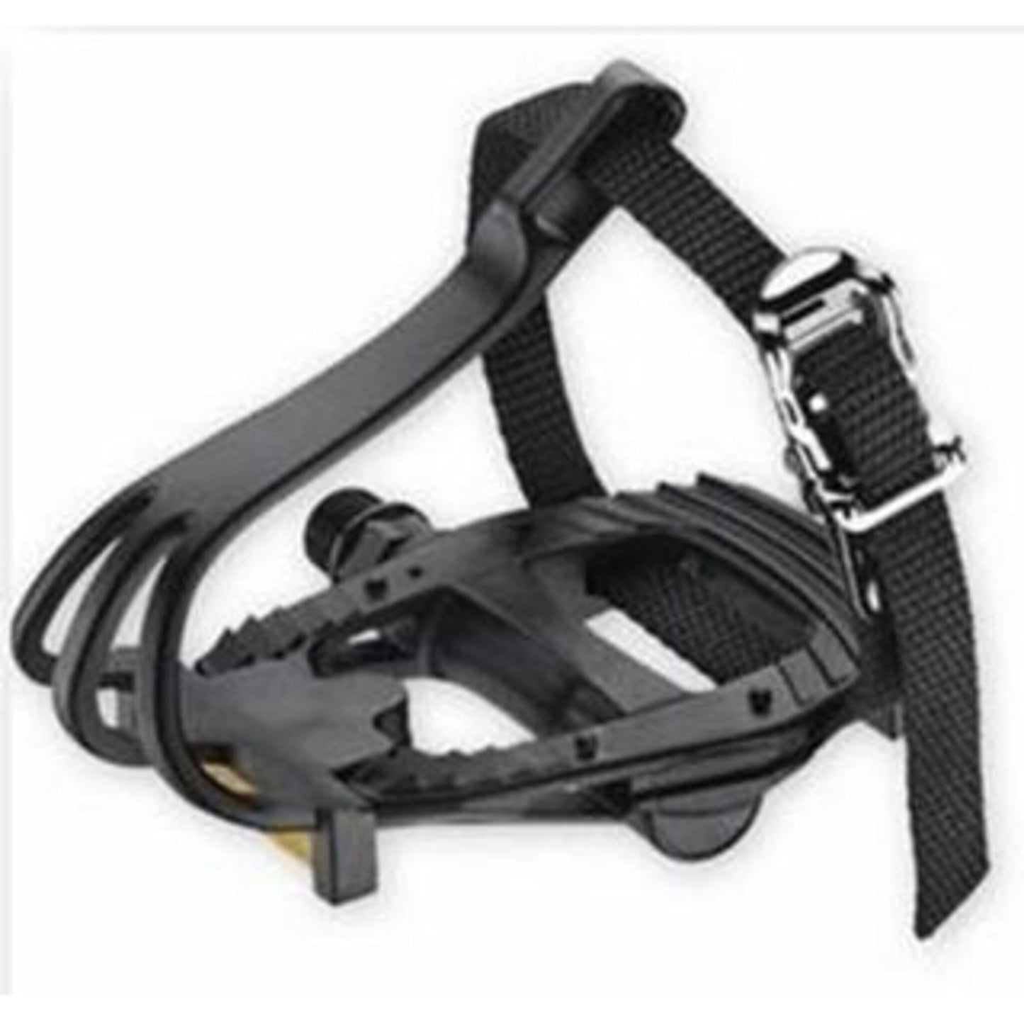 VP Black Pedals featuring Toe Clip and Straps - 9/16 Inch Axle