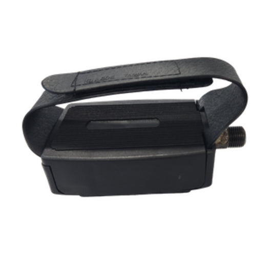 VP Exercise Bike Pedals 1/2" featuring Velcro Straps - BLACK