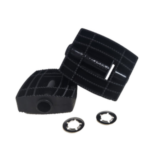 Black Pair of Tricycle Pedals with Circlip (12mm ID)