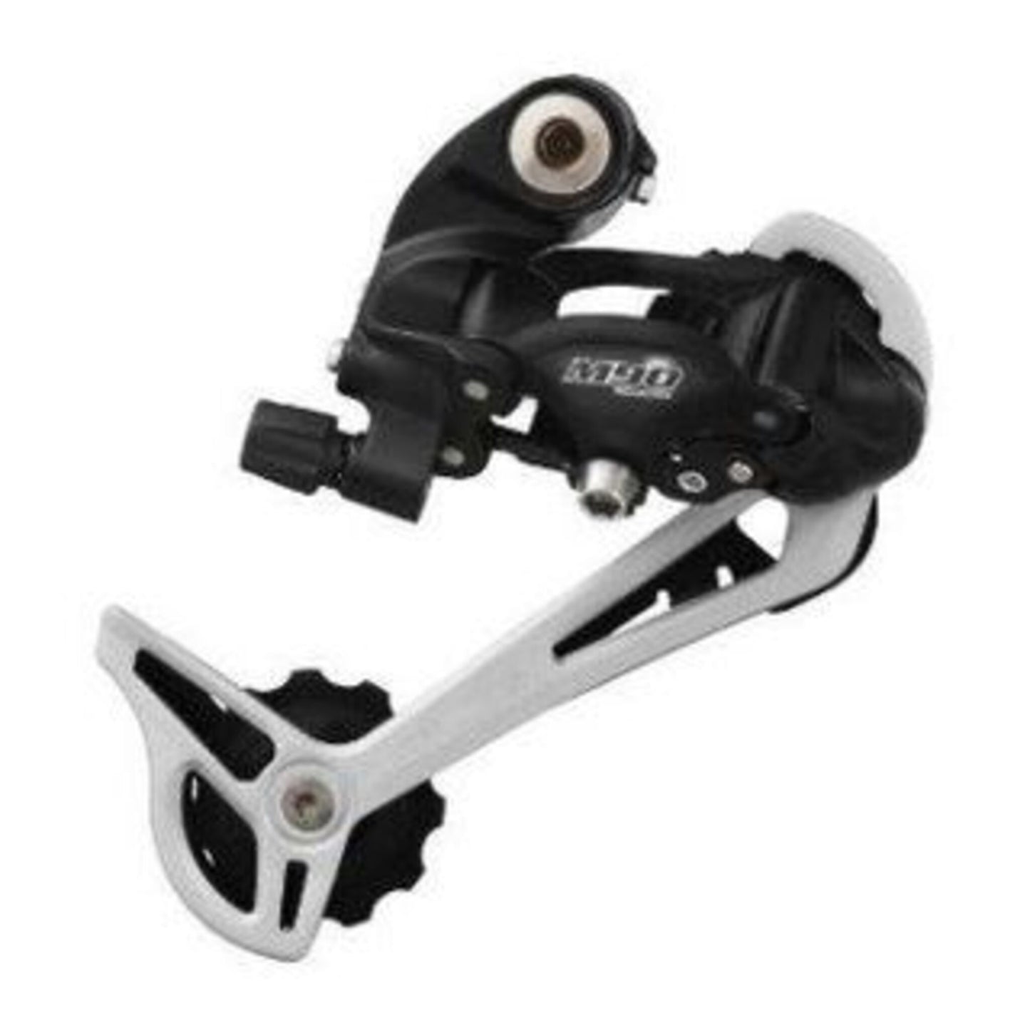 Sunrace Shimano-compatible Alivio M4000 9-Speed Long Cage Rear Derailleur designed for 11-34T cassettes - Black.
