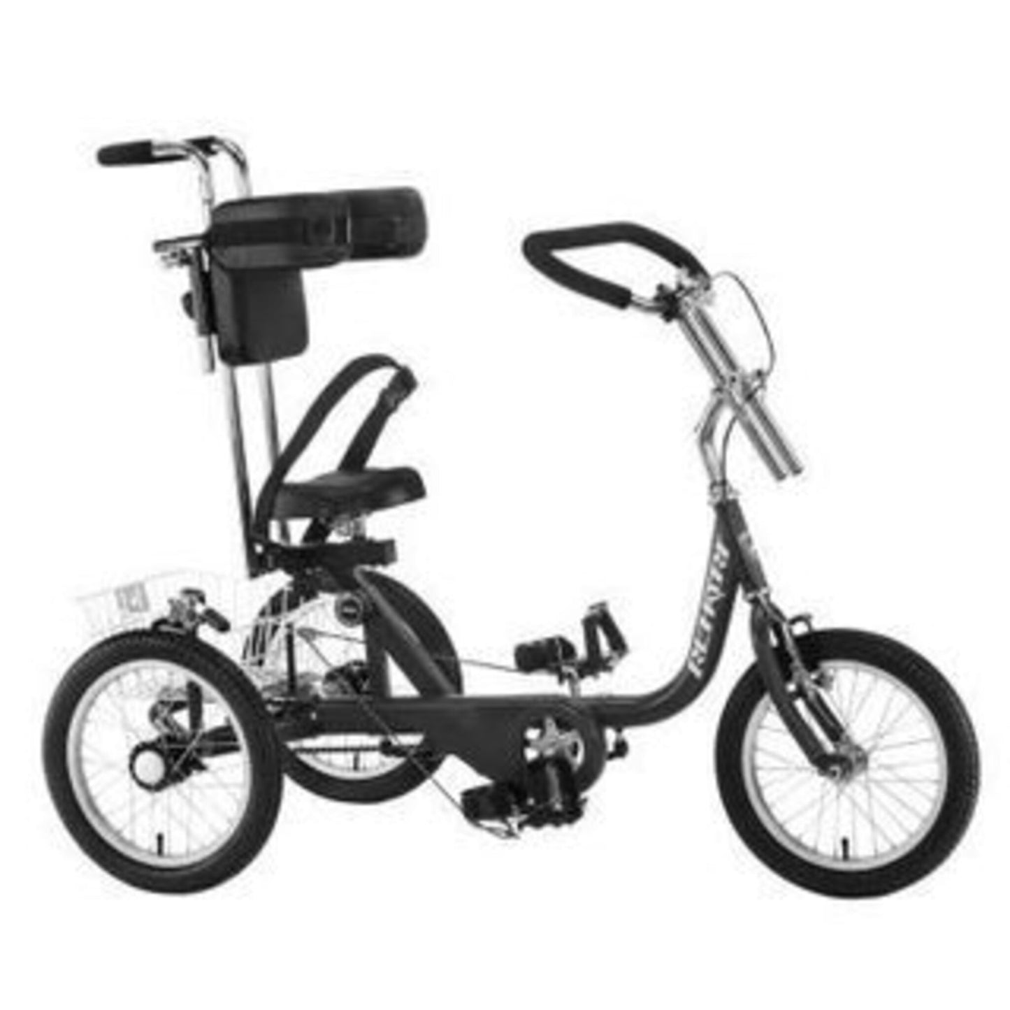 Gomier Rehatri Trike with 20" front and rear wheels, in blue.