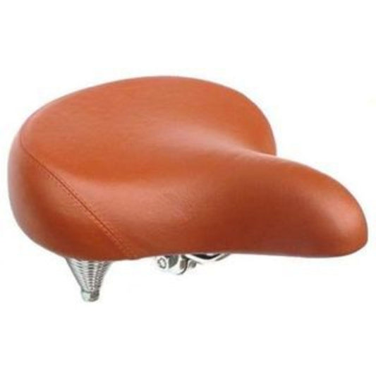Brown Cruiser Saddle featuring Comfort Springs - 250 x 260mm Length.