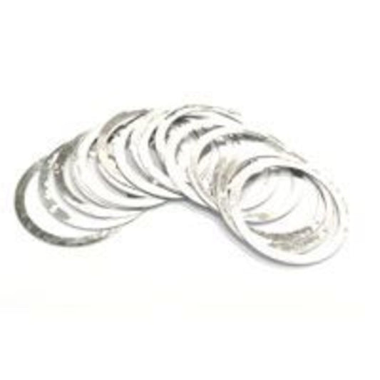 Bag of 20 Micro Spacer 1 1/8" Head Parts in Silver, 0.25mm.