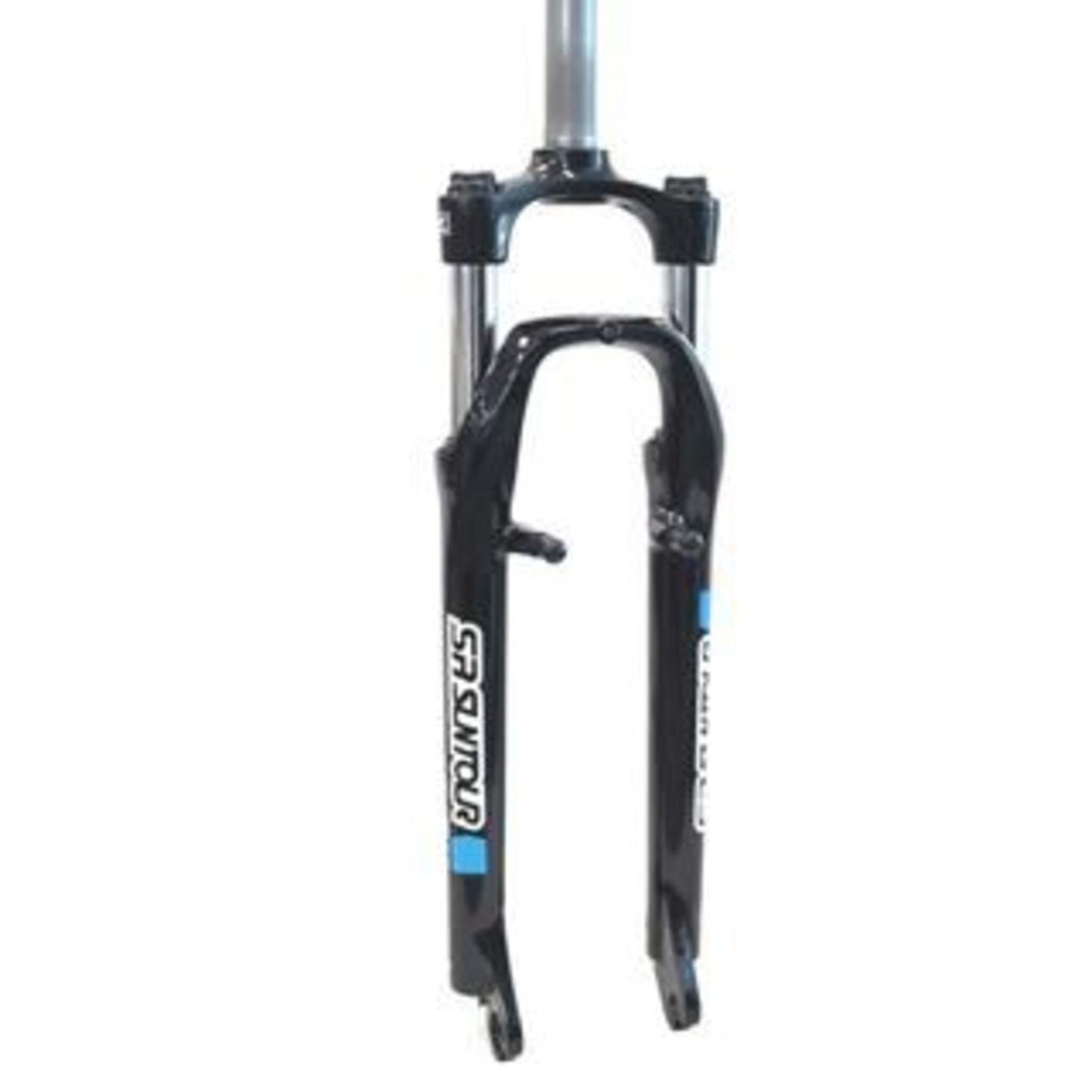 SR Suntour XCE 29 Suspension Fork - 80mm Travel, Threadless Design, 9mm Axle, Coil Spring, V-Brake Pivot, Black Finish.