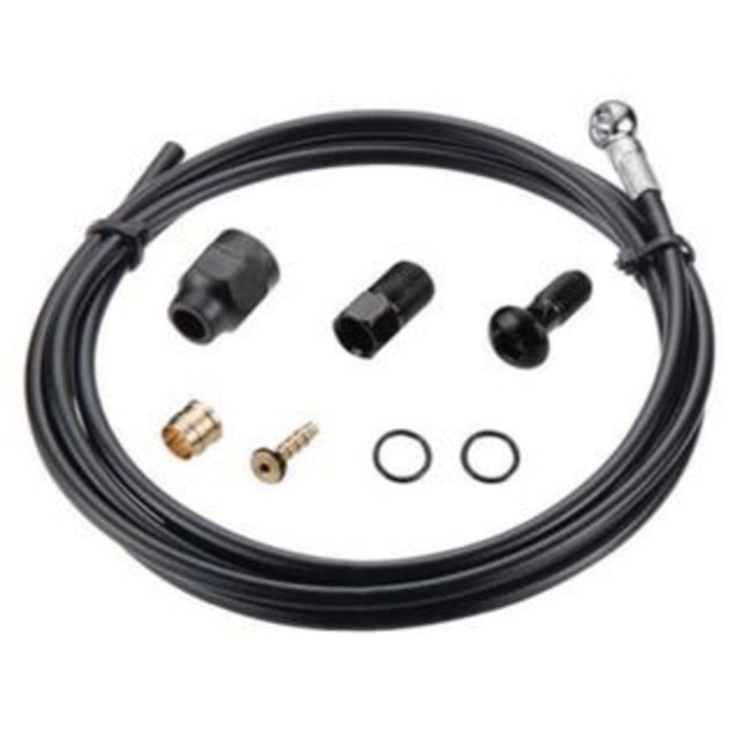 TRP Tektro/TRP Banjo Hose Kit - 5.5mm - Kevlar - 1800mm - Black color.