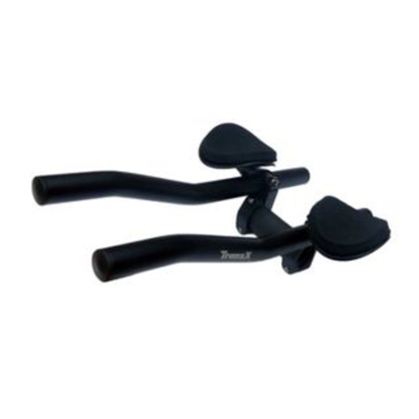 TranzX TRIATHLON BARS conversion kit for 25.4mm to 31.8mm bottom bracket, made of alloy with sleeves and clamp in black.