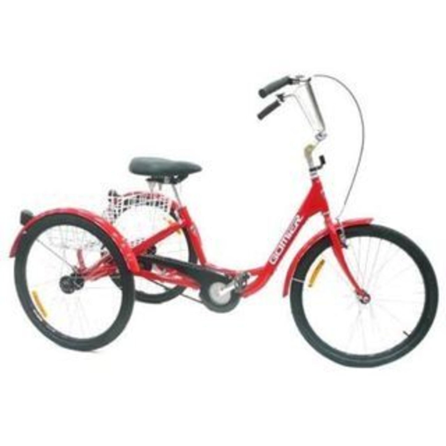 Gomier Australia's TRIKE 2500 features a 24" coaster, foot brake, and a vibrant red design.