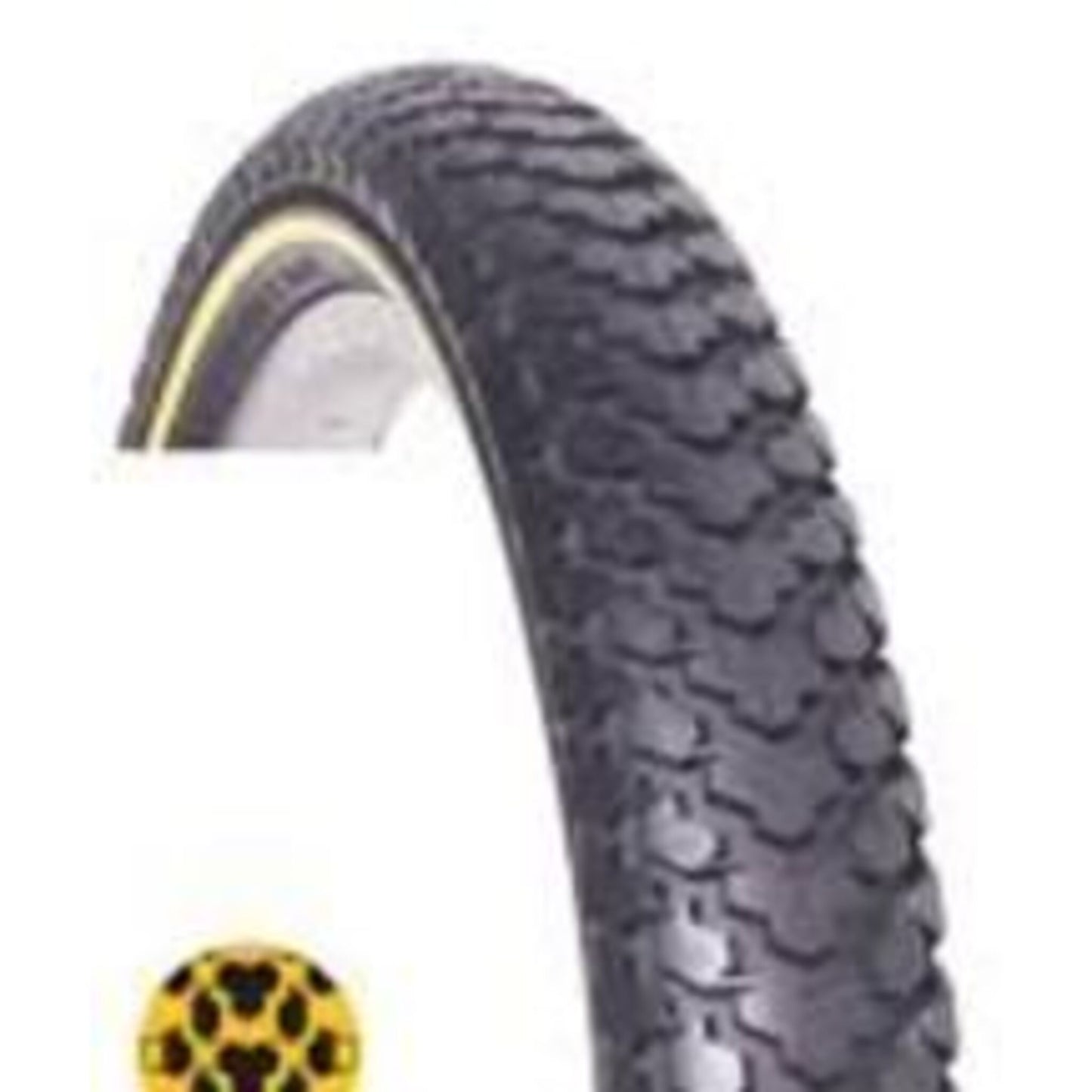 VeeRubber 24x2.125 Heavy-Duty Black Tire - Features an Extra Thick Casing
