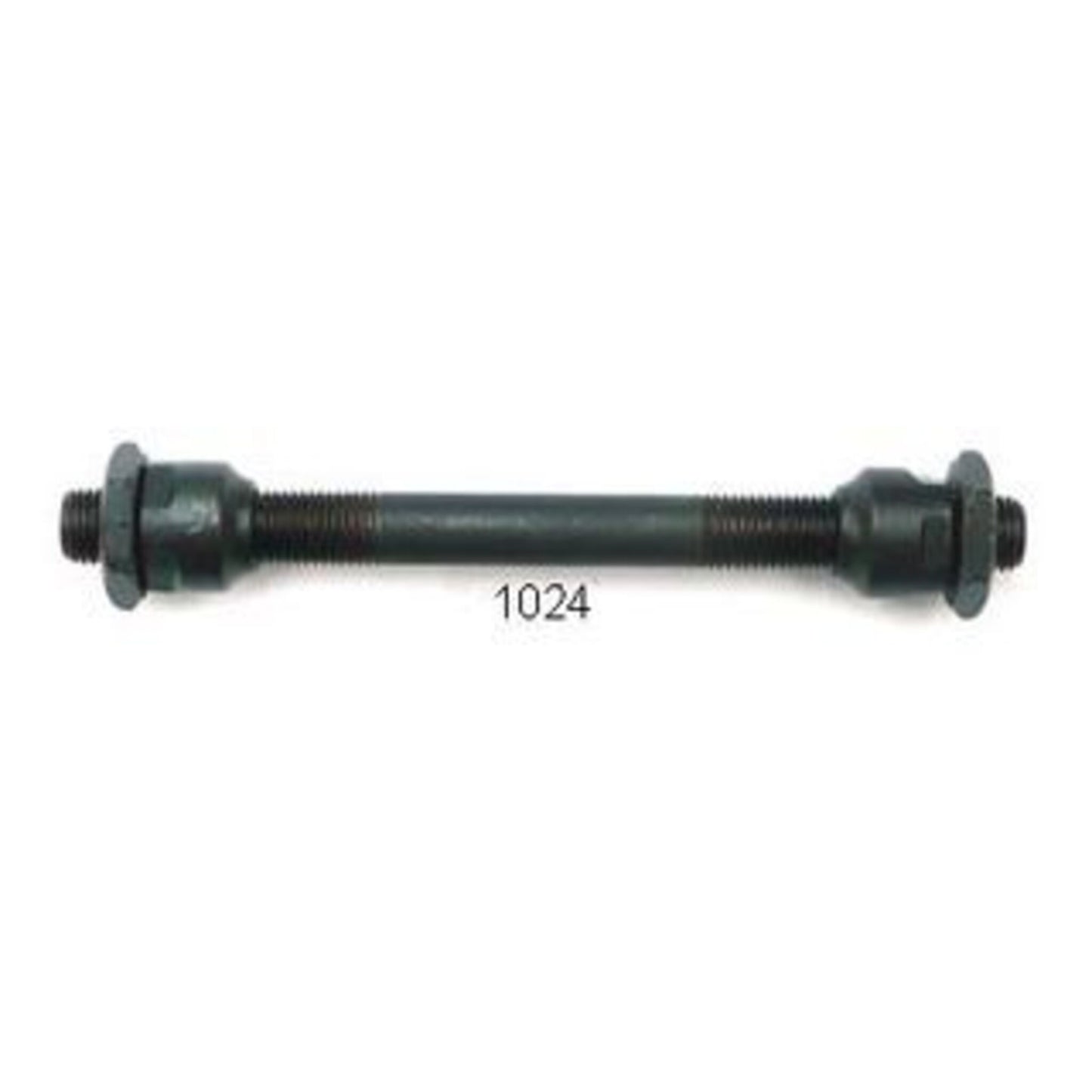 Front axle quick release, 9mm x 108mm.