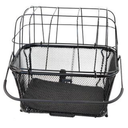 Rear Rack Pet Basket - Quick Release Base, Dome Lid, Padded Bottom - Dimensions: 40x30x35cm